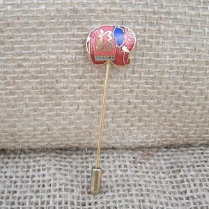 Vintage Cloisonne Elephant Stick Pin